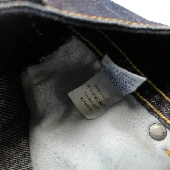 Hudson  Jeans Low Rise Dark Wash Bootcut Denim Blue Jeans Size 28 - Picture 7 of 9